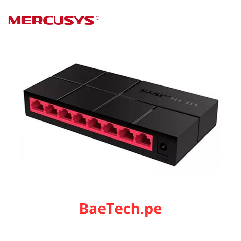 MERCUSYS MS108G - SWITCH DE ESCRITORIO DE 8 PUERTOS 10/100 / 1 000 MBPS