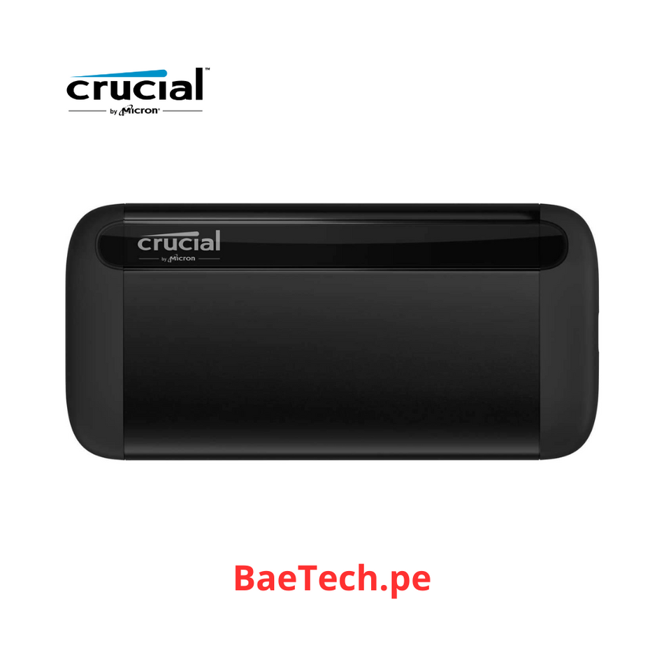 Unidad De Estado Sólido Pórtatil Crucial X8 - Externo - 2Tb - Consola De Juegos, Computadora De Escritorio Dispositivo Compatible - Usb 3.2 (Gen 2) Tipo C