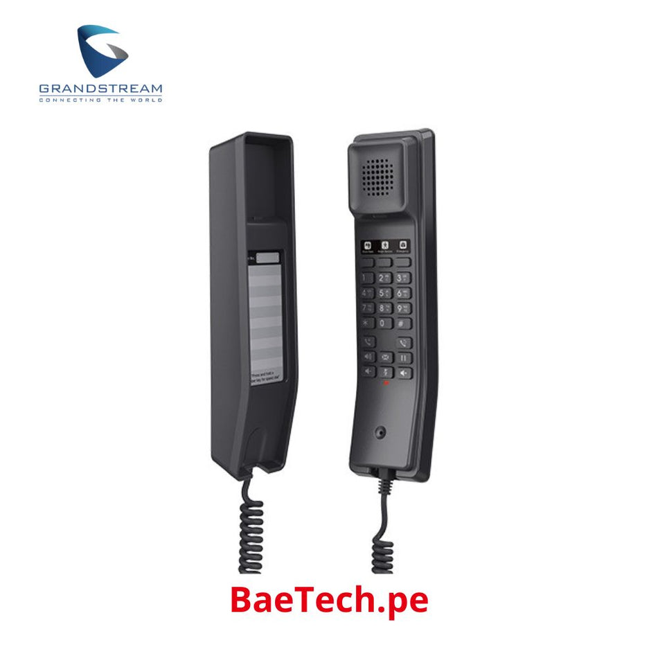 GANDSTREAM GHP611W Teléfono IP SIP hotelero wifi dual band, 2 cuentas Sip, gestión GDMS, Audio hd