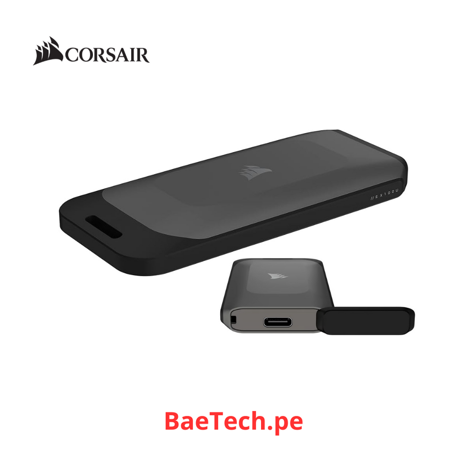 DISCO DURO SSD CORSAIR EX100U 2TB EXTERNO PORTATIL USB CSSD-EX100U2TB