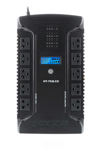 Forza HT-752LCD UPS Power Technologies 750VA 375W 10 Salidas
