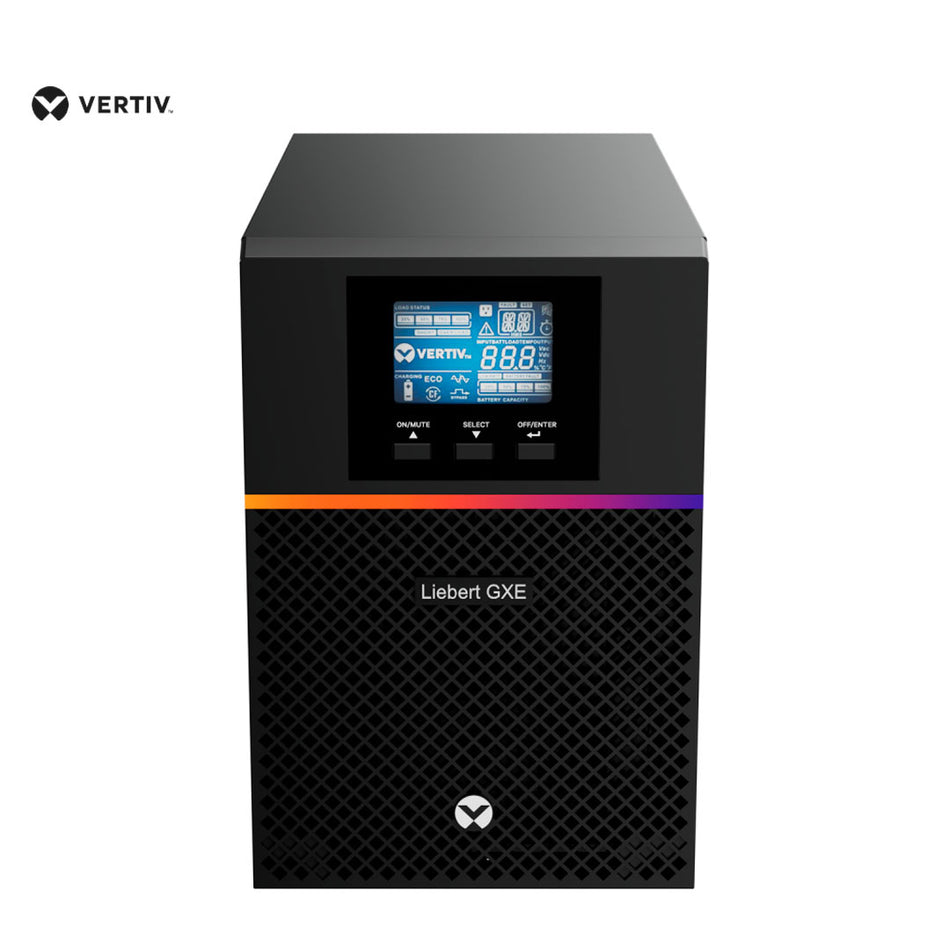 UPS on Line Vertiv GXE3-2000IMT, doble conversión - 2000VA / 1800W - Torre - USB - LCD