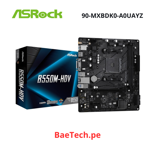 PLACA MADRE AMD AM4 ASROCK B550 PRO4 | DDR4 | BUSS 3200MHZ | ( 90-MXBDK0-A0UAYZ )