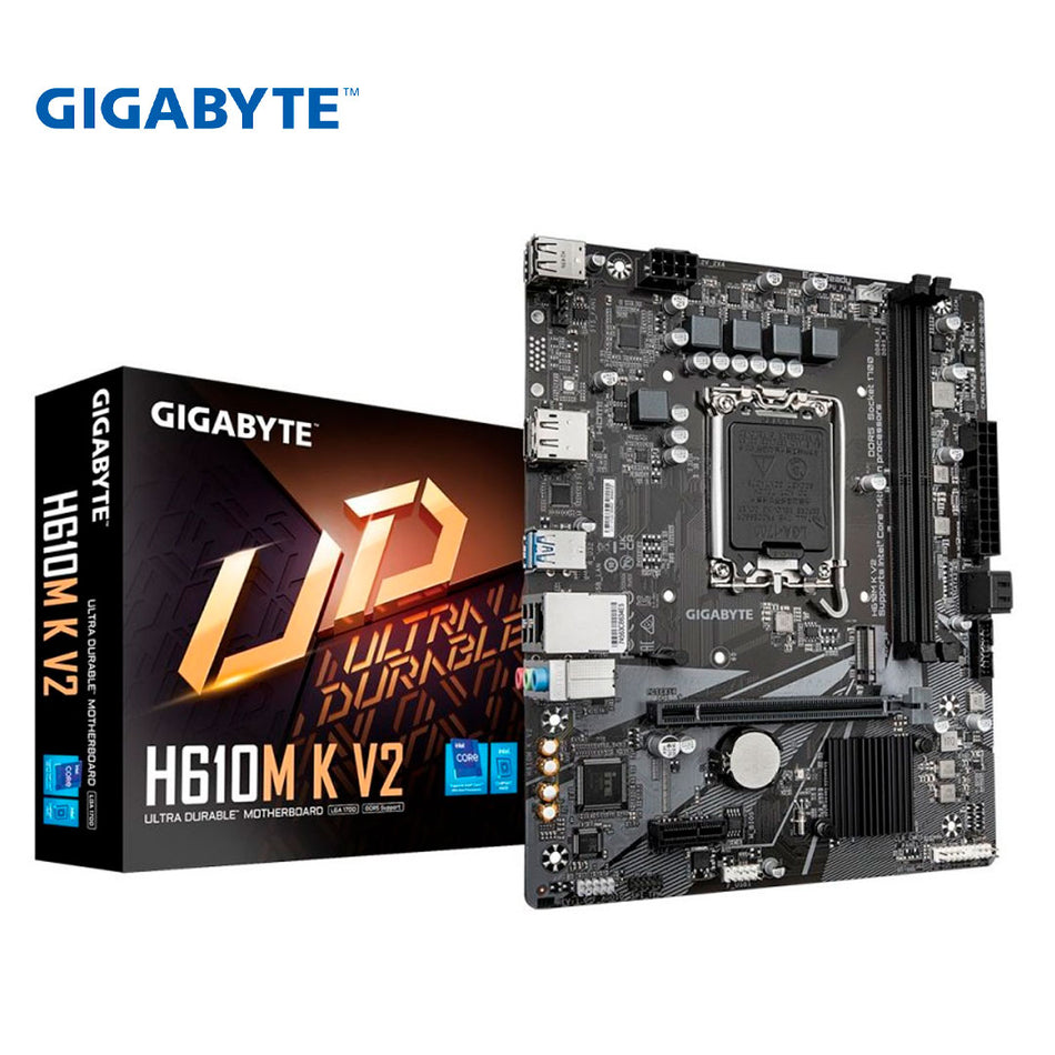 Placa base Gigabyte H610M K V2, chipset Intel H610, LGA1700, Micro ATX
