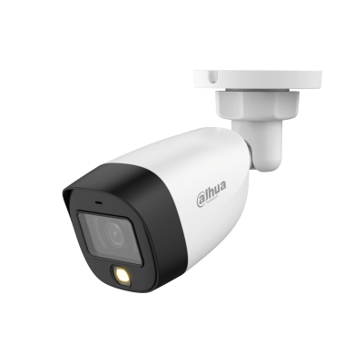 Camara de vigilancia 5MP DAHUA HAC-HFW1509C-A-LED tubo HDCVI FULL HD 2K FULL COLOR LED 20mts microfono incorporado