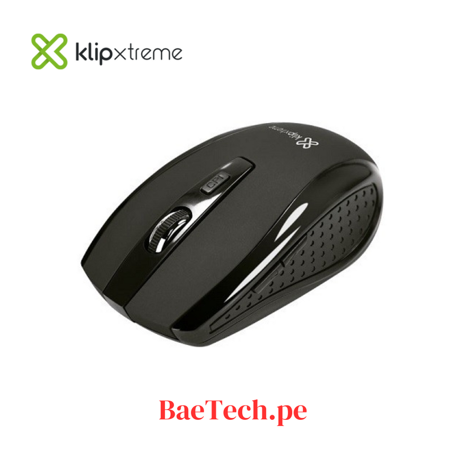 Mouse Inalambrico Klip Xtreme KMW-340BK Klever 1600dpi 6Botones 2.4GHz
