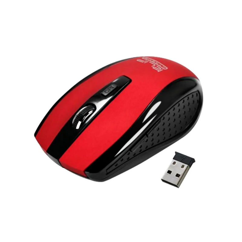 Mouse Klip Xtreme Klever Wireless 2.4 GHz Inalámbrico USB Nano - KMW-340RD