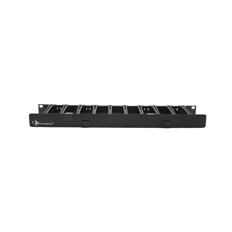 SIEMON HCM-4-1U Ordenador de Cables, Horizontal Frontal 1 RU, 101mm de fondo.