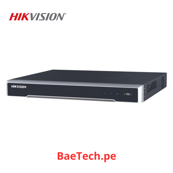 HIKVISION DS-7616NI-Q2/16P - GRABADOR NVR 16CH 8 MP(4K) / 16 CANALES IP / 16 PUERTOS POE+ / 2 BAHÍAS DE DISCO DURO / HDMI EN 4K
