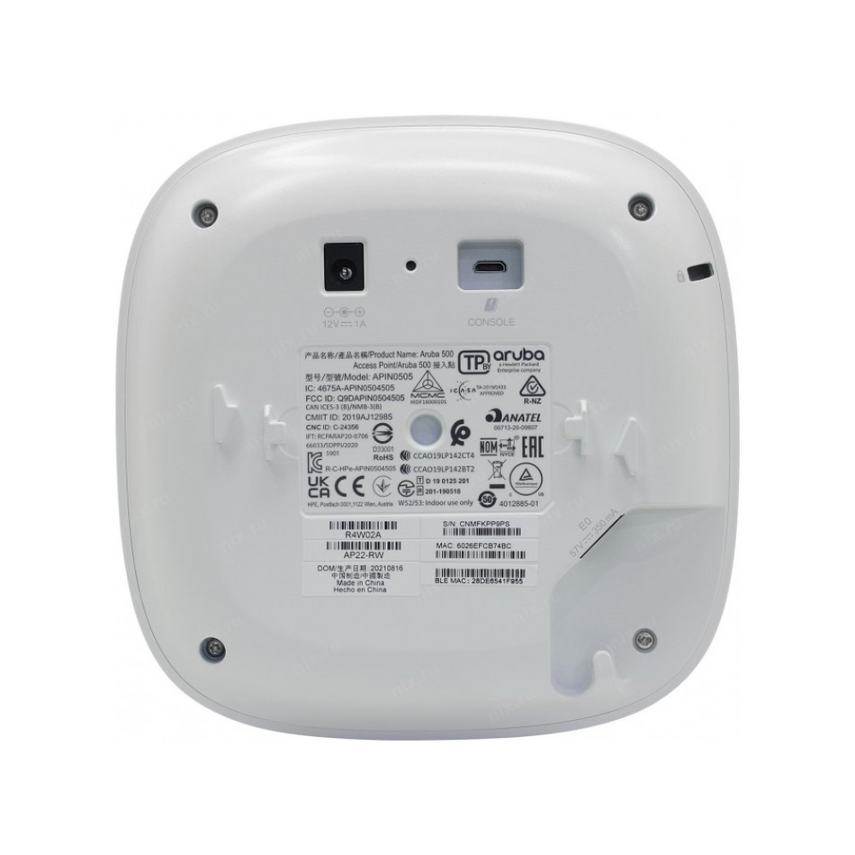 Aruba R4W02A Punto de acceso inalámbrico Instant On AP22 - 802.11ax - 1.66Gbit/s - 2.40GHz, 5GHz