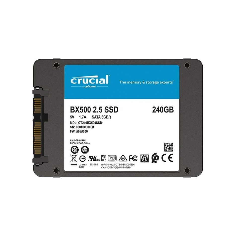 DISCO SOLIDO INTERNO CRUCIAL BX500 240GB SATA - CT240BX500SSD1