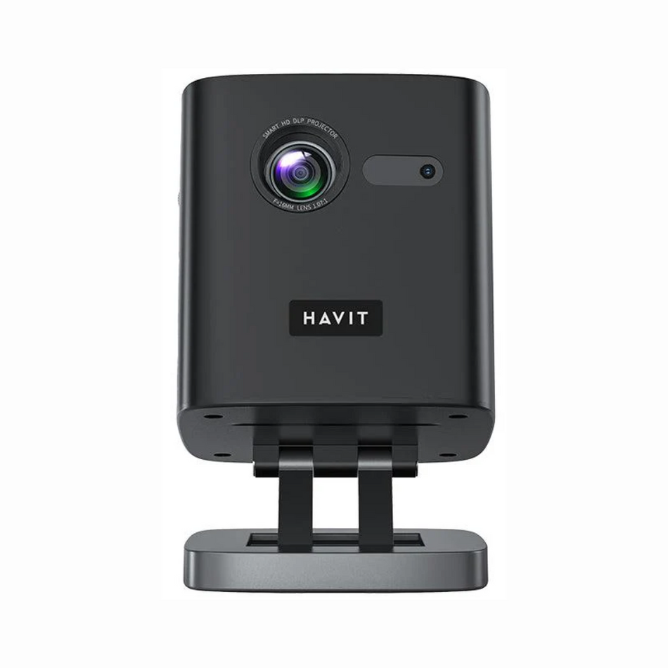 HAVIT PJ218 PRO - PROYECTOR ANDROID NEGRO PORTATIL - DOBLE BANDA 2.4 GHZ_5G - HDMI - USB- SD- JACK 3.5MM