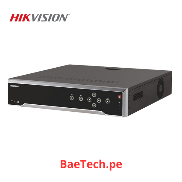 HIKVISION DS-7732NI-K4/16P - NVR 32CH 8MP 4K/ 16 PUERTOS POE+ / SOPORTA CÁMARAS CON ACUSENSE / 4 BAHÍAS DE DISCO DURO / HDMI EN 4K / VIDEOANALITICOS