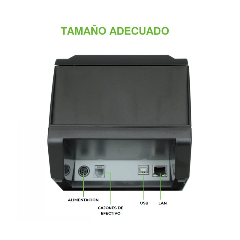 ZKTECO IMPRESORA TERMICA DE 80MM IMPRESION 230MM/SEC - ZKP8005