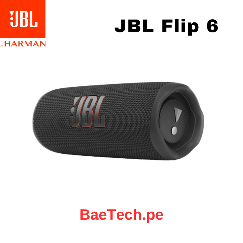 PARLANTE JBL FLIP 6 ALTAVOZ PORTÁTIL A PRUEBA DE AGUA - JBLFLIP6BLKAM - NEGRO