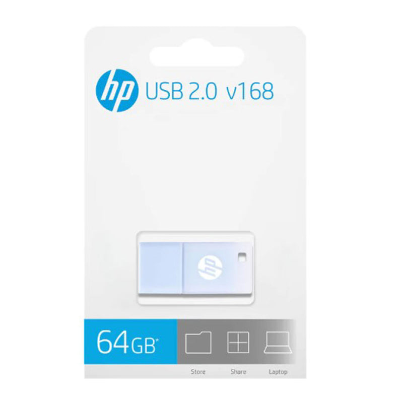 MEMORIA HP USB 2.0 V168W 64GB BLUE (HPFD168B-64)