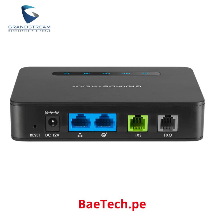 GRANDSTREAM HT813 Adaptador de teléfono analógico hibrido ATA de 1 Puerto FXS y 1 Puerto FXO
