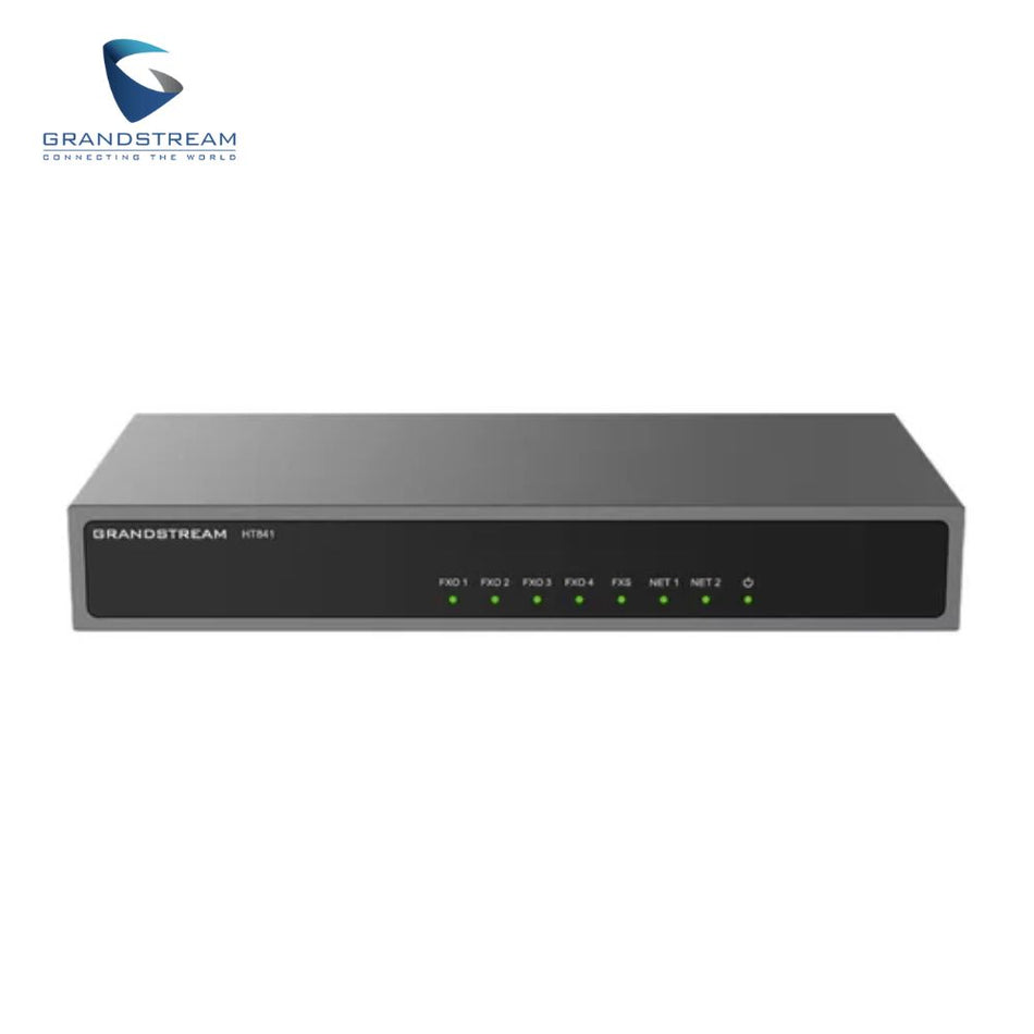 GANDSTREAM HT841 Gateway análogo a voip, 4xfxo, 1xfx, Permite 3 perfiles SIP a través de 1 puerto FXS y 4 puertos FXO