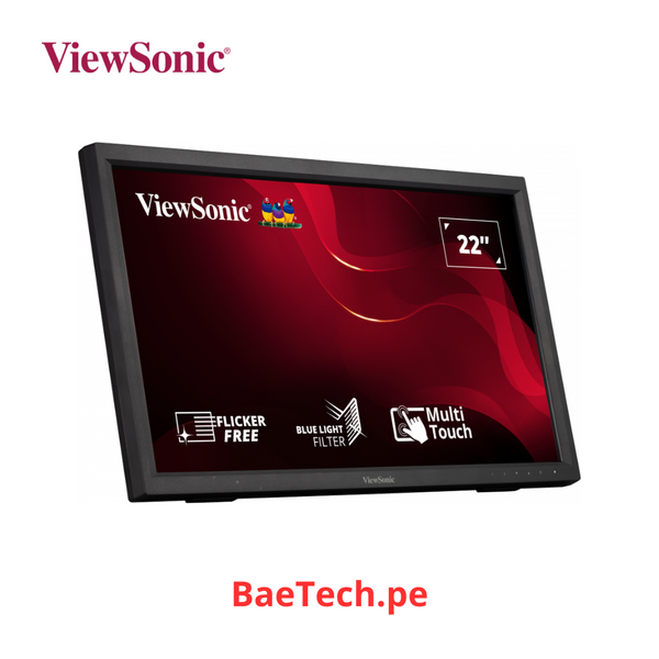 Monitor de pantalla táctil LCD ViewSonic TD2223 - 22" Class - 16:9 - 5ms GTG - 55.9cm