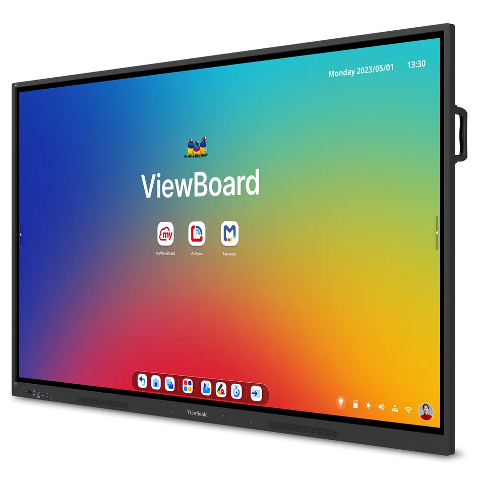 Pantalla interactiva ViewBoard con certificación 75" 4K 16:9  EDLA para Android con USB-C - IFP7534