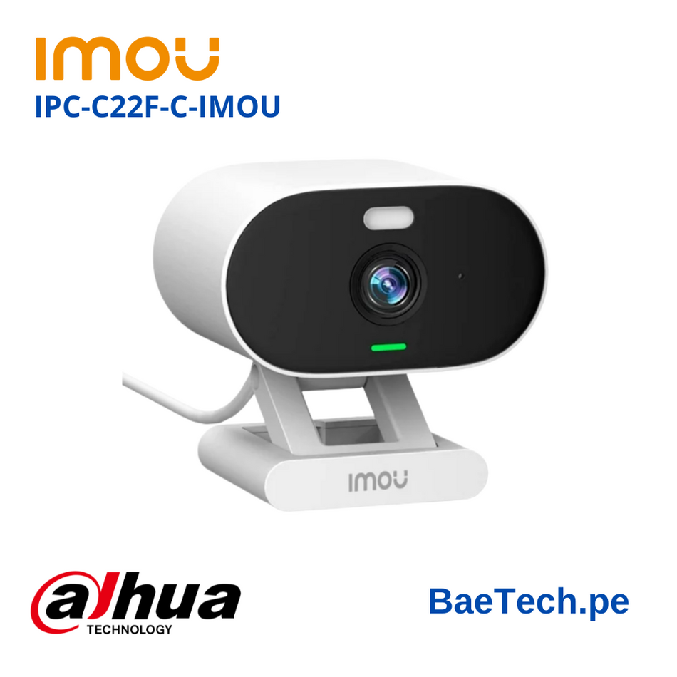 Camara de vigilancia wifi inalambrica VERSA IMOU IPC-C22F-C-IMOU Full hd 2MP IR 20mts IP65 vision nocturna full color inteligente sirena 120dB deteccion de ruido abnormal microfono y parlante incorporado