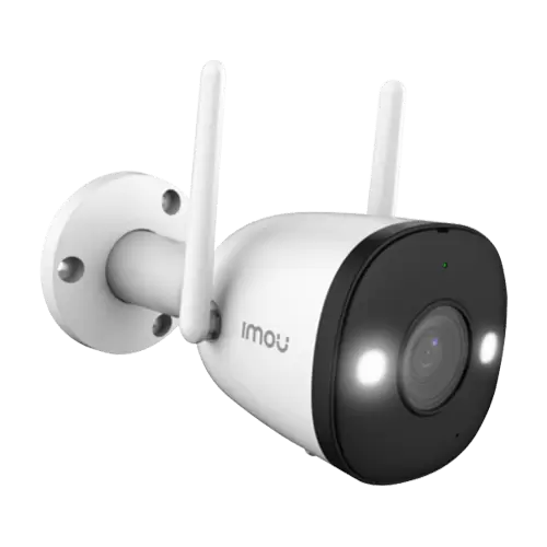 Camara de vigilancia wifi inalambrica exterior BULLET 2 IMOU IPC-F22FE-D Full hd 2MP full color led 30mts IP67 microfono y parlante incorporado iluminacion y sirena 110dB