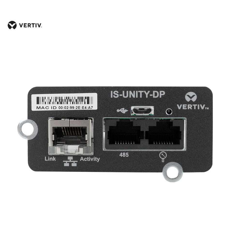 Vertiv IS-UNITY-DP Tarjeta de comunicación IntelliSlot Dual Protocol