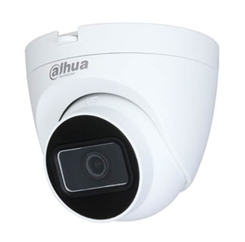 Camara de vigilancia 2MP DAHUA HAC-HDW1200TRQ-A domo HDCVI FULL HD 2.8mm microfono incorporado IR 25mts plastico