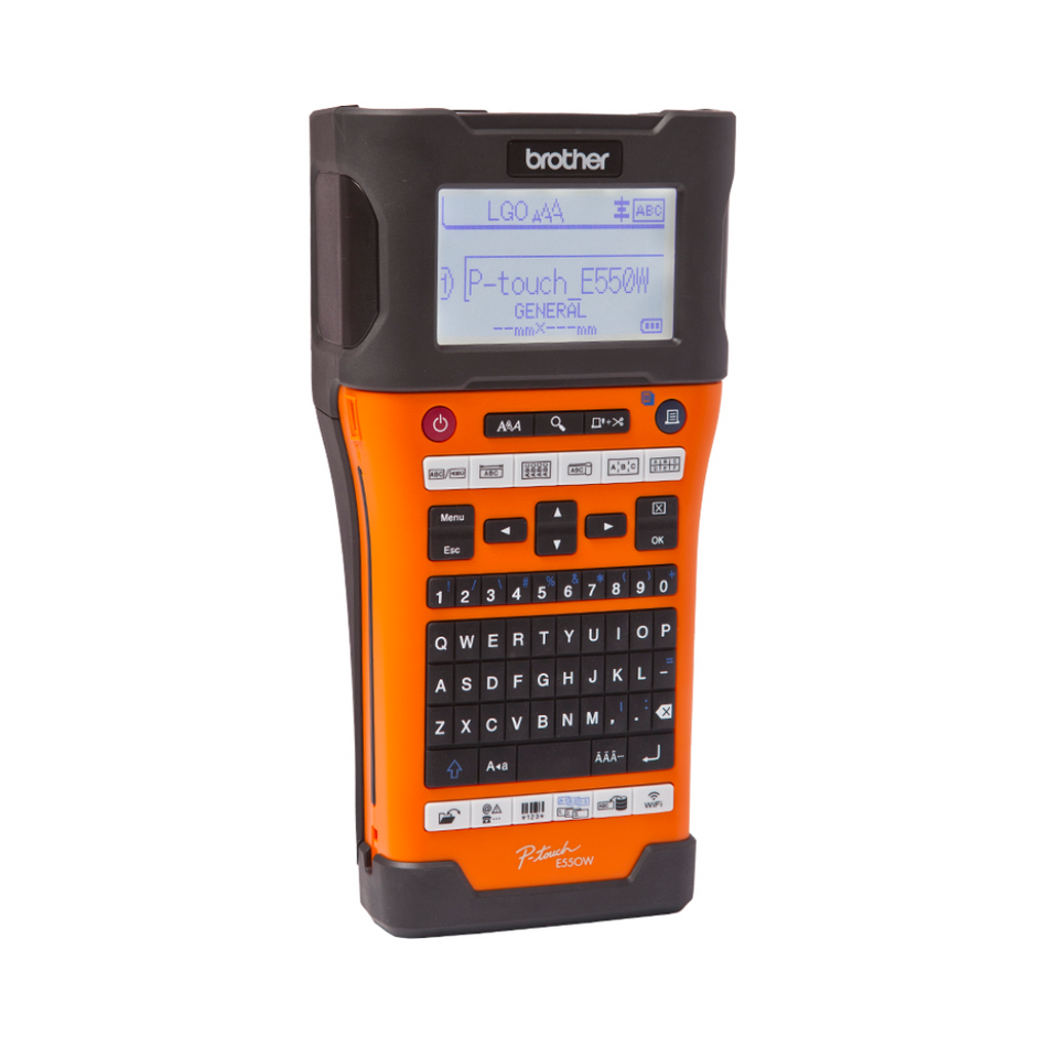 Impresora Rotuladora industrial portatil WiFi BROTHER PT-E550WVP. Para etiquetas de cableado