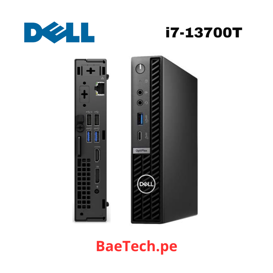 COMPUTADORA DELL OPTIPLEX MFF 7010 (13va) LB i7-13700T, 8GB Ddr4, 512GB SSD, W11 Pro
