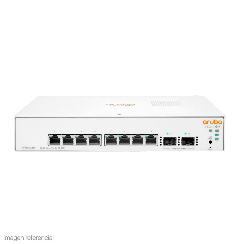 HPE ARUBA JL680A Switch de red 8 puertos Gigabit INSTANT ON 1930 2SFP