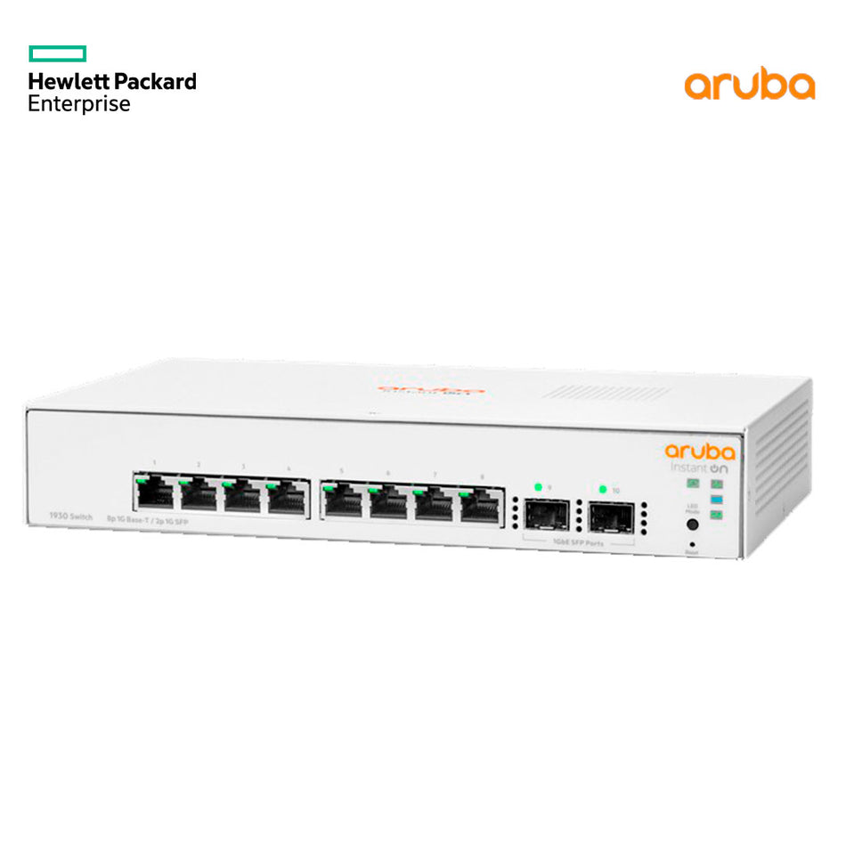 HPE ARUBA JL680A Switch de red 8 puertos Gigabit INSTANT ON 1930 2SFP