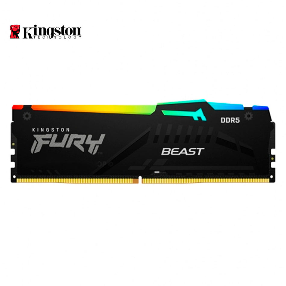 Memoria Ram Kingston KF560C36BBE2A-16 Fury Beast 16GB DDR5-6000MT/s, PC5-48000, CL36, 1.35V, 288-Pin, RGB