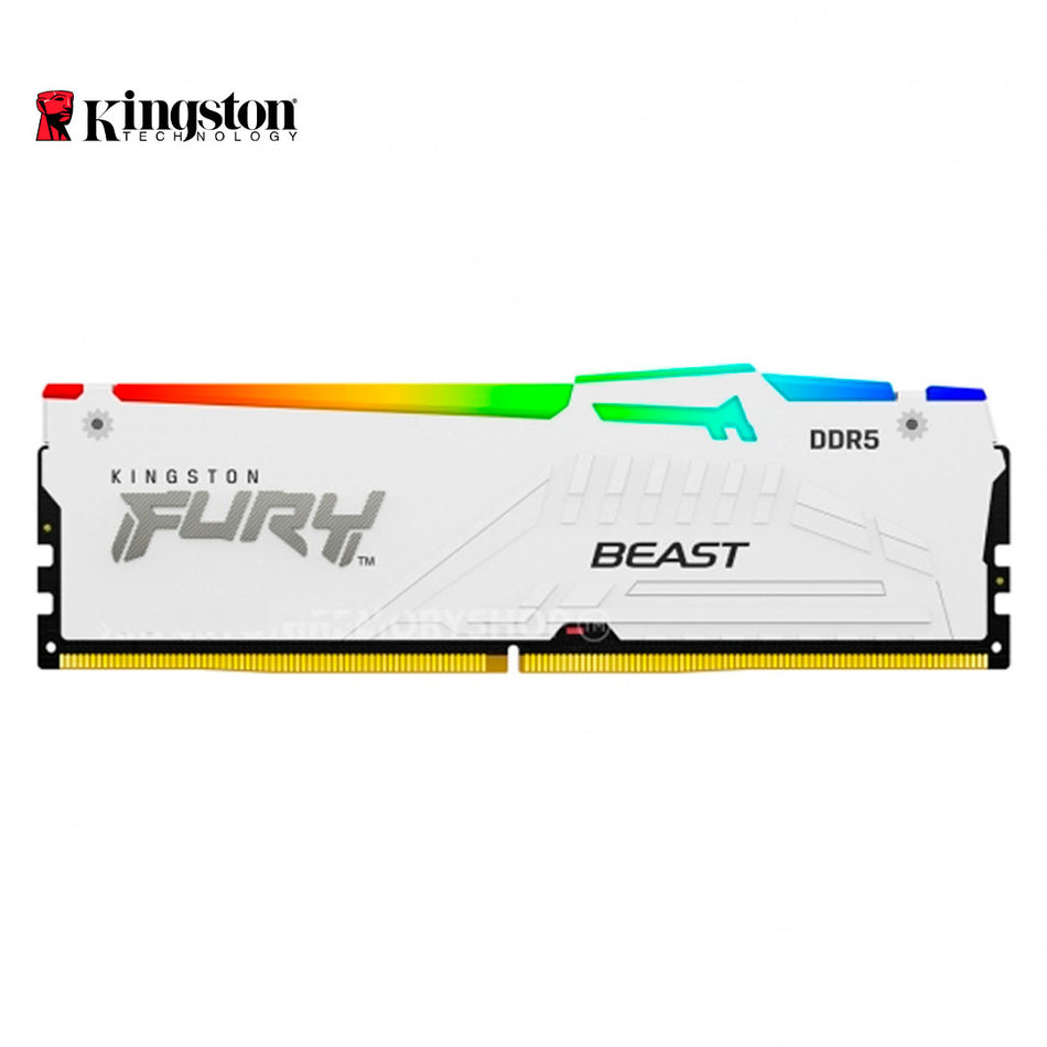 Memoria Ram Kingston KF560C36BWE2A-16 Fury 16GB, DDR5-6000 MT/s, PC5-48000, CL36, 1.35V, RGB.