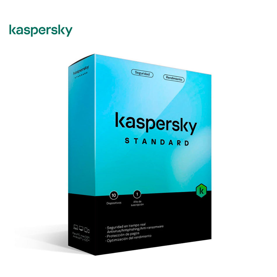 Antivirus Kaspersky Standard, 1PC - 1 Año