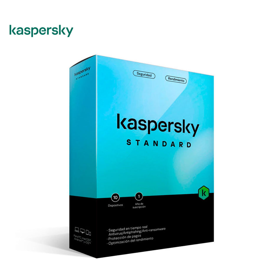 Antivirus Kaspersky Standard, 3PC - 1 Año