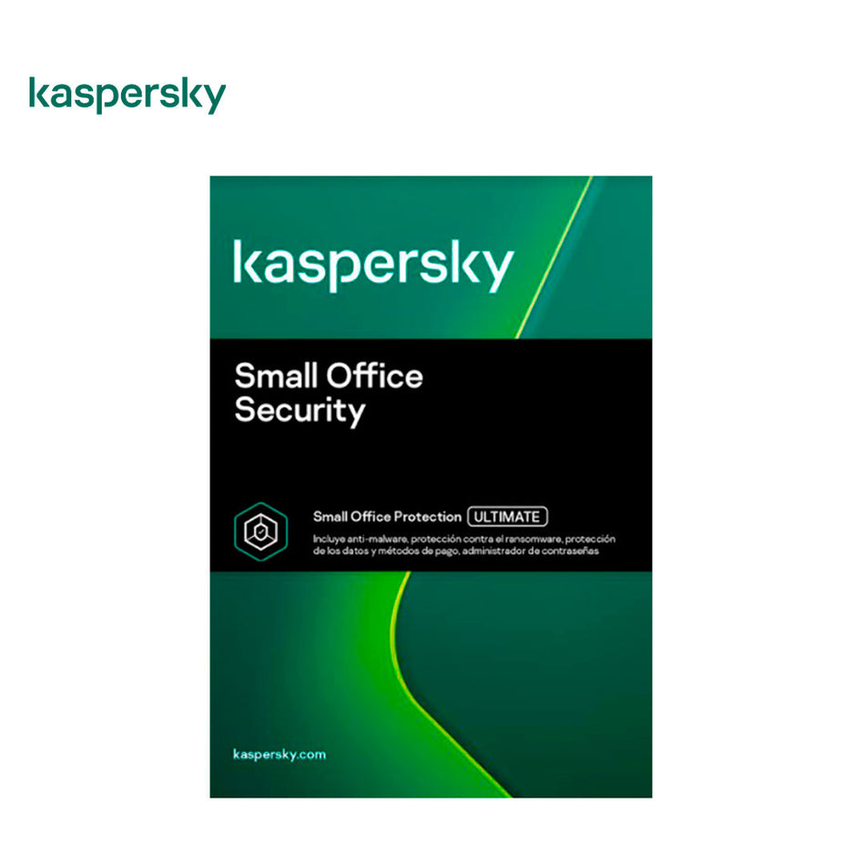 Software Kaspersky Small Office Security, para 20 PCs, Licencia 1 año, Producto Virtual.