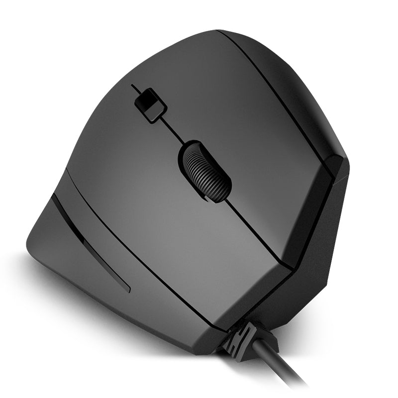 Mouse Klip Xtreme Krest Ergonómico Diseño Vertical 6 botones 1600dpi - KMO-505
