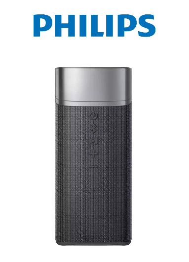 PARLANTE PHILIPS TAS3505 BLUETOOTH 10H 5W MIC IPX7 USB-C NEGRO
