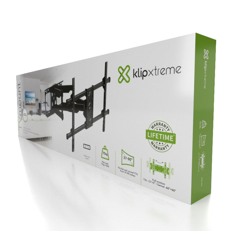 Soporte Rack de Pared Klip Xtreme KPM-955, para TV 37" a 90".