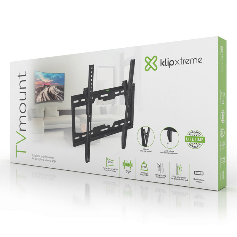 Soporte inclinable para Tv Klip Xtreme KTM-351 pantallas planas y curvas de 32-70"