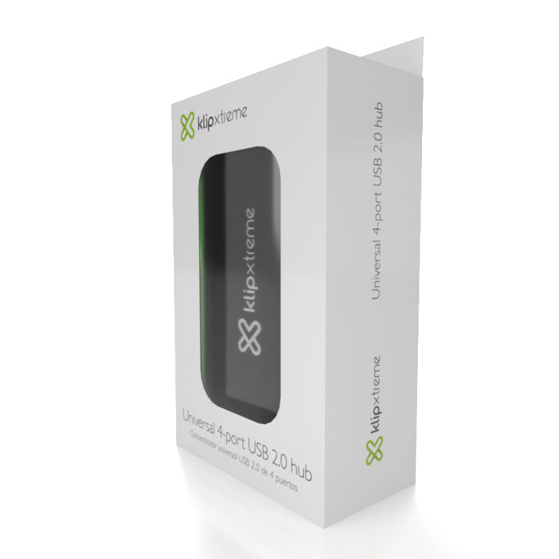 Hub USB Klip Xtreme 4 Puertos Concentrador Alta Velocidad - KUH-190B