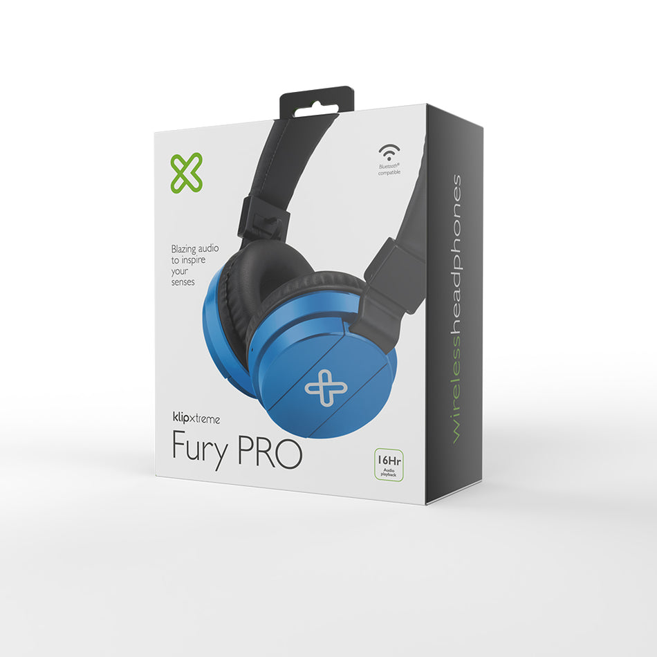 AUDIFONO KLIP-XTREME FURY PRO ( KWH-001BL ) BT BLUE