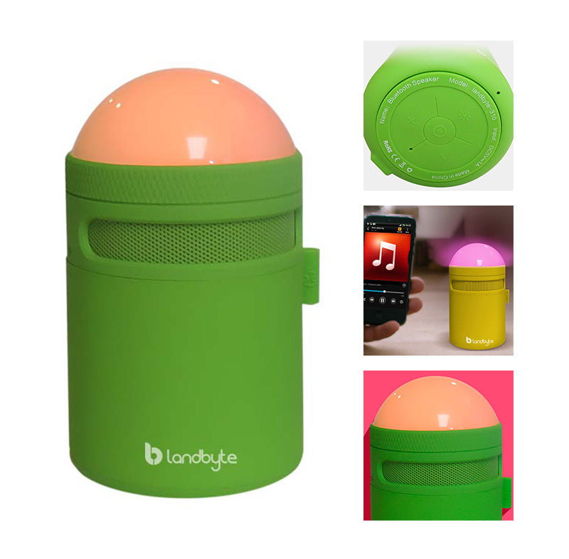 Parlante LandByte BV310, Bluetooth, Iluminación Led, recargable.