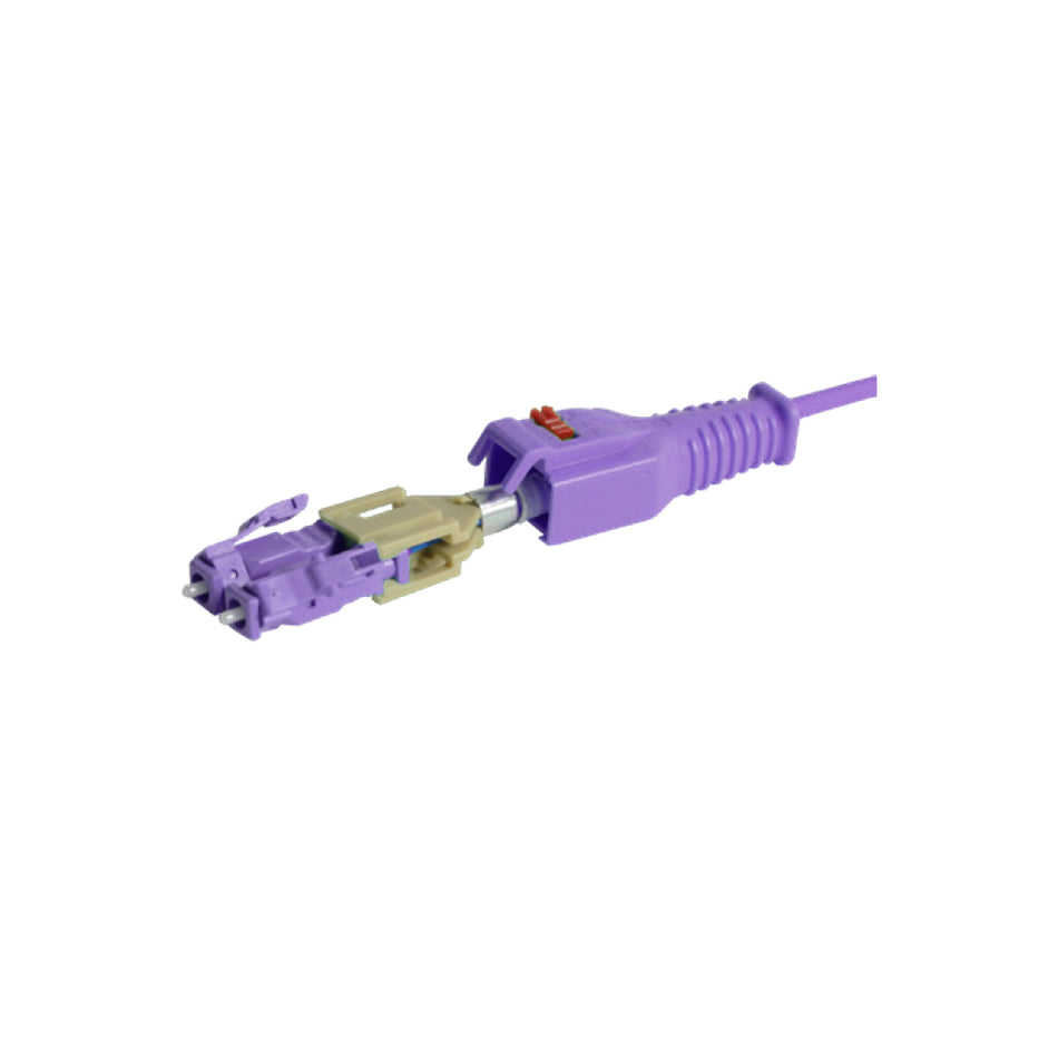 SIEMON LBP-LCLC5V-03EH Patch Cord Fibra Optica LC/LC Multimodo 50um Dúplex OM4 LSZH XGLO 3mts BladePatch. Color Violeta