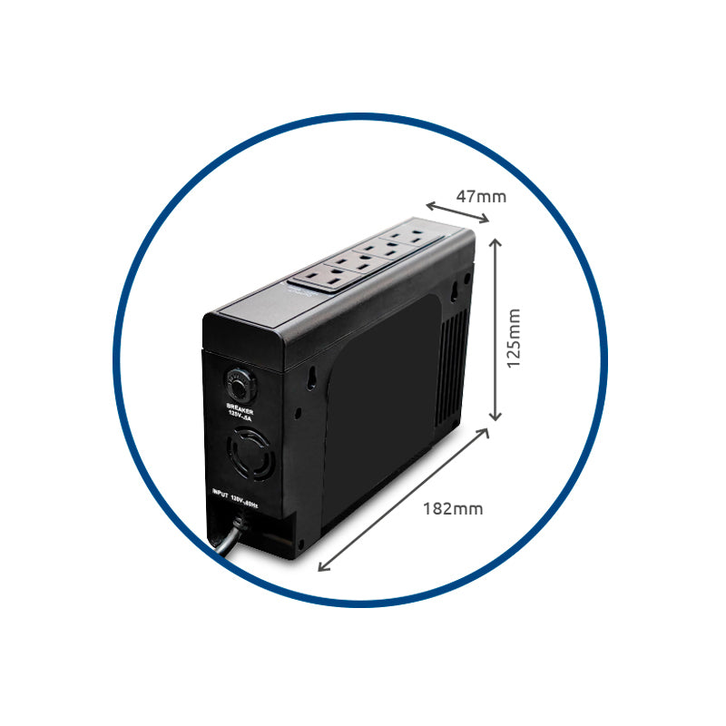 CDP INTERACTIVO UPS PORTÁTIL LI-504I 500VA  250W 4 SALIDAS  BATERÍA DE LITIO (LI-504I)