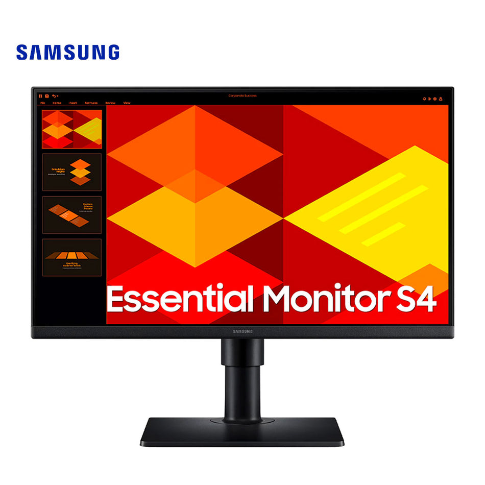 Monitor plano SAMSUNG Essential Monitor S4, 22" FHD IPS, 100Hz, HDMI, DP