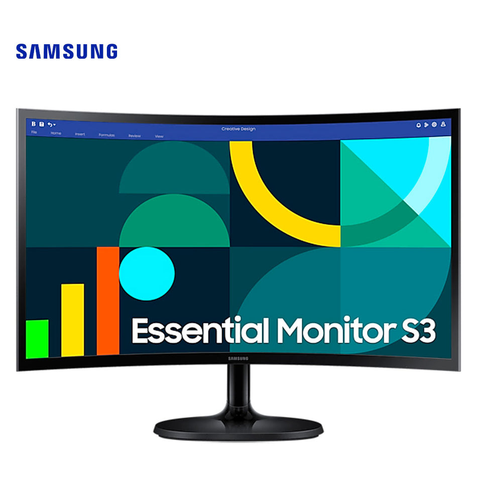 Monitor Samsung LS24D360GALXPE 24" FHD (1920x1080) VA Curvo, HDMI x1/VGA x1/Auriculares x1