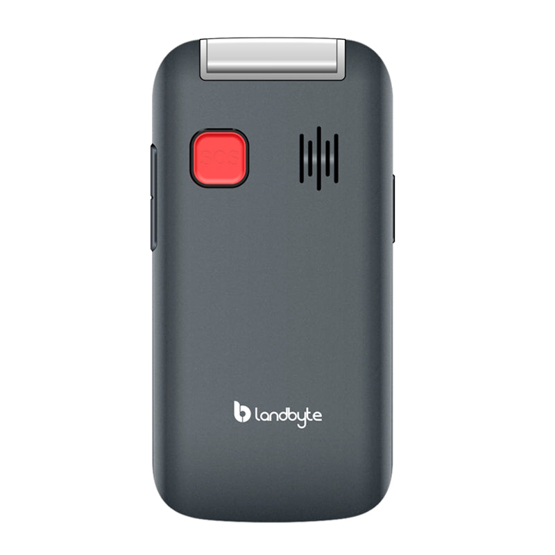 Teléfono celular Flip 4g LandByte LT1448, 1.77", Dual SIM, Radio FM, Desbloqueado Gris