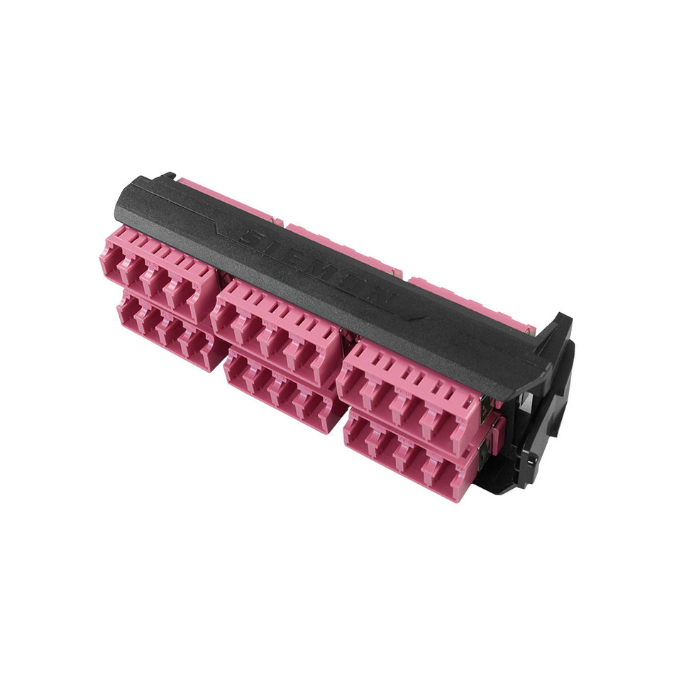 SIEMON LVA24-LCE-BC-A Panel FO LightVerse, con 24 Acopladores LC OM4